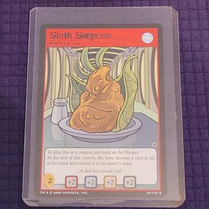 2004 NEOPETS, SLOTH SURPRISE CARD!!!